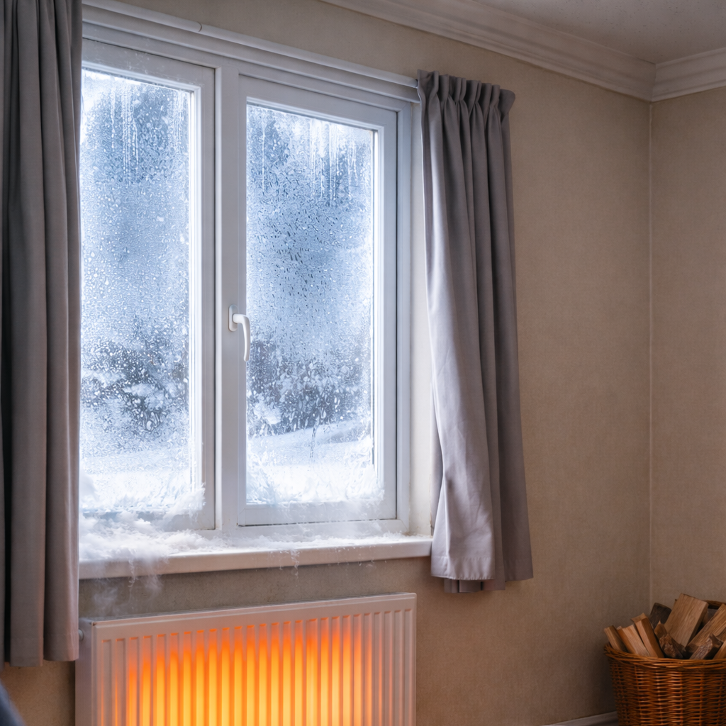 Maison mal isolée et pertes de chaleur importantes