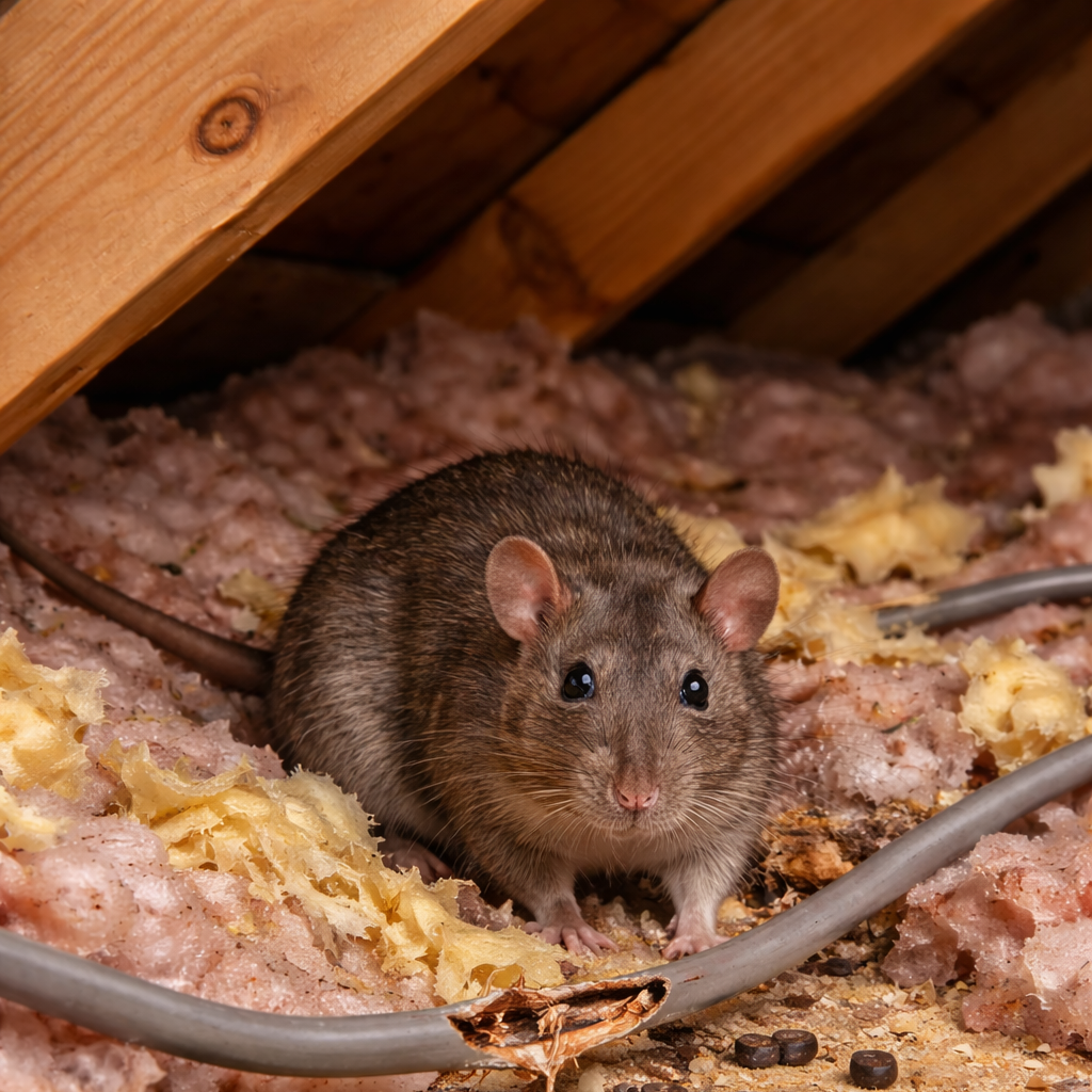 Bruits dans les combles, présence de rongeurs