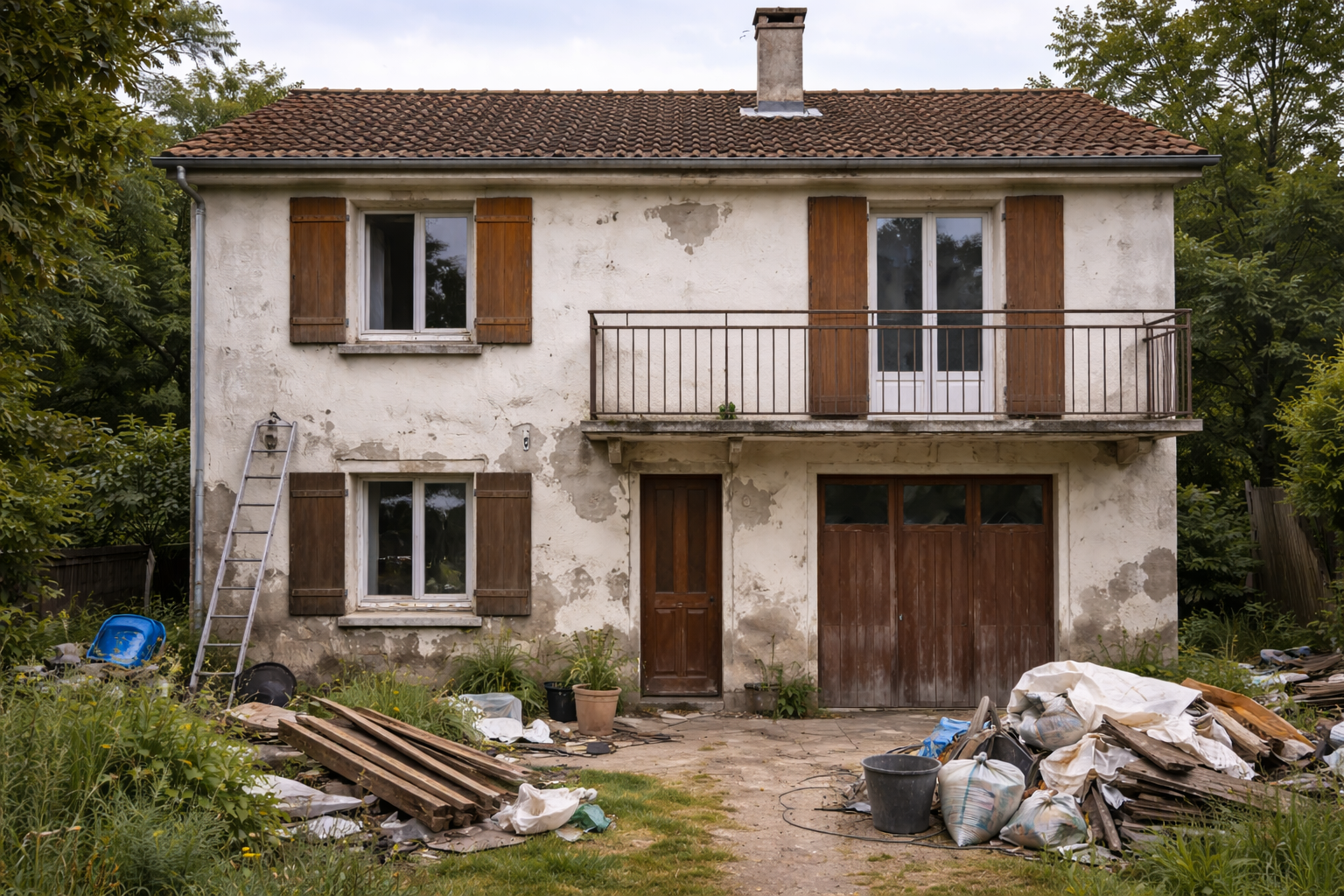 travaux avant façade