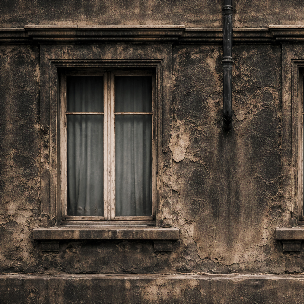 Façade noire / pollution