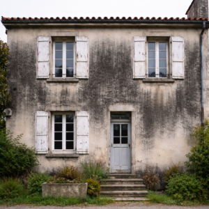 Façade noire / pollution