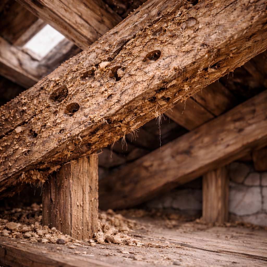 charpente infestée