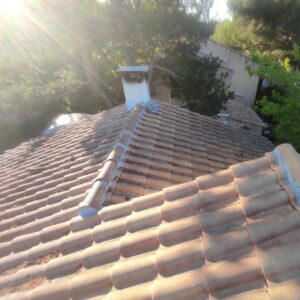 après hydrofuge toiture