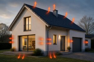 Où se produisent les pertes de chaleur d’une maison ?