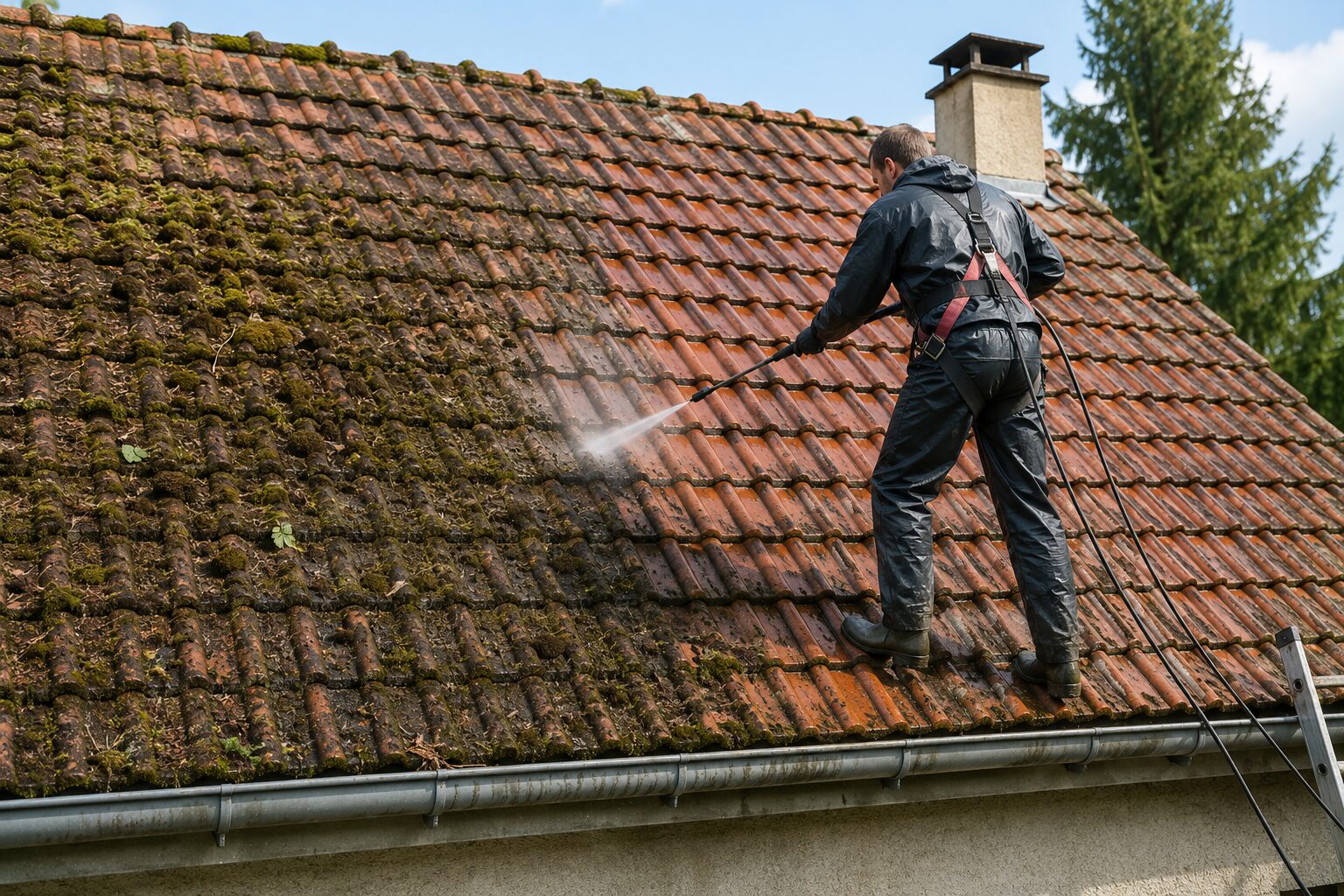 Comment enlever la mousse sur une toiture ?